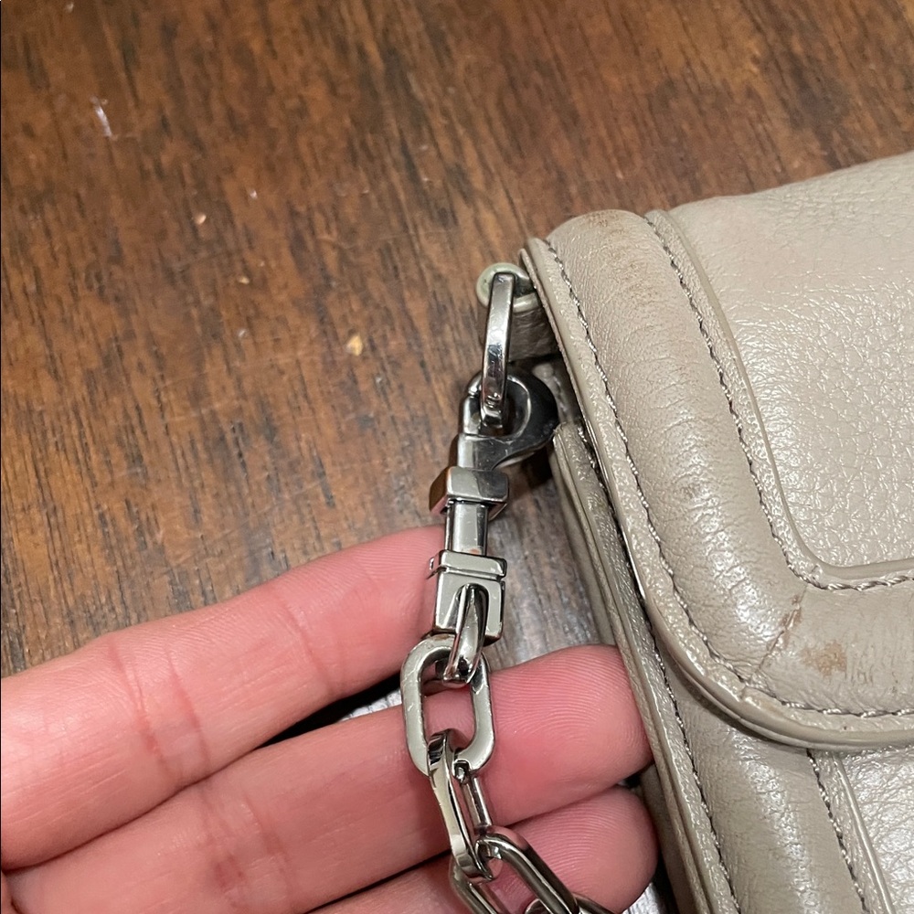 Tory Burch Gray Leather Crossbody Bag - Picture 5 of 10